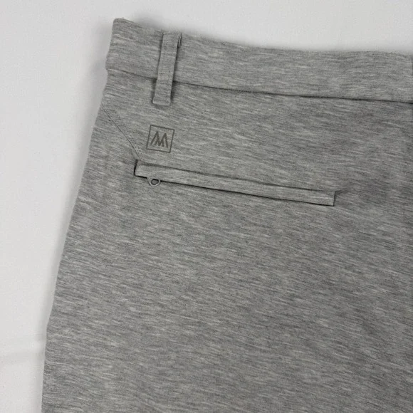 Mizzen And Main ProFlex Shorts Mens W38 8L Gray Stretch Performance Zip Pockets - Picture 5 of 11